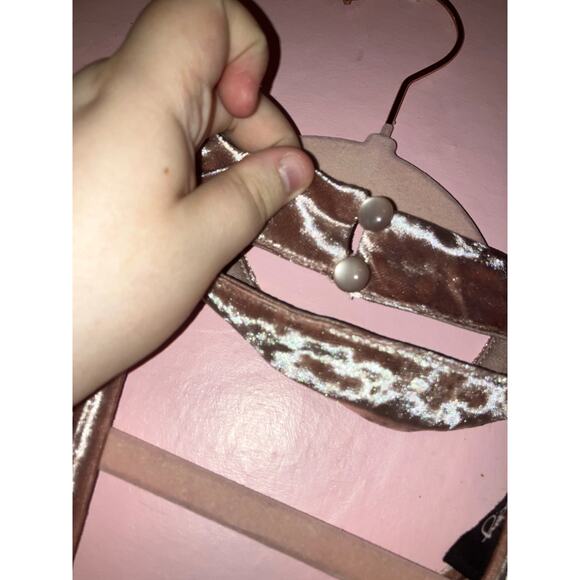 By&By pink crushed velvet tank top size small - Picture 6 of 7